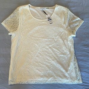 Calvin Klein Lace Shirt with Under Shirt